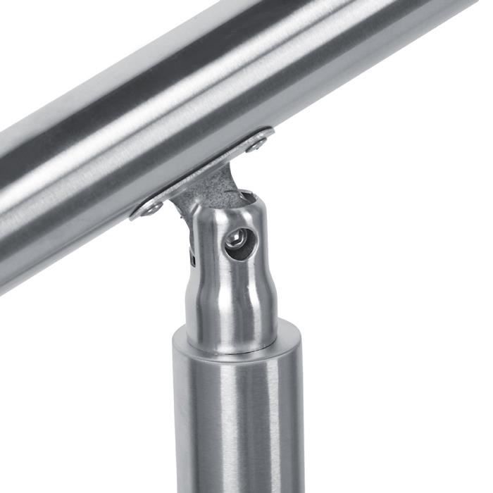 Garde-corps De Porte Fenêtre 184x90cm Balustrade Main Courante Rambarde Acier Inoxydable