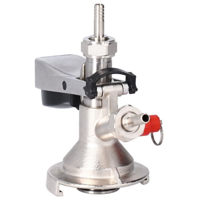 Raccord Fût Bière Professionnel Distributeur Bière Type S - Coupleur Keg 6 Ports Filetage G5/8 Pour Bars Coupleur Bière
