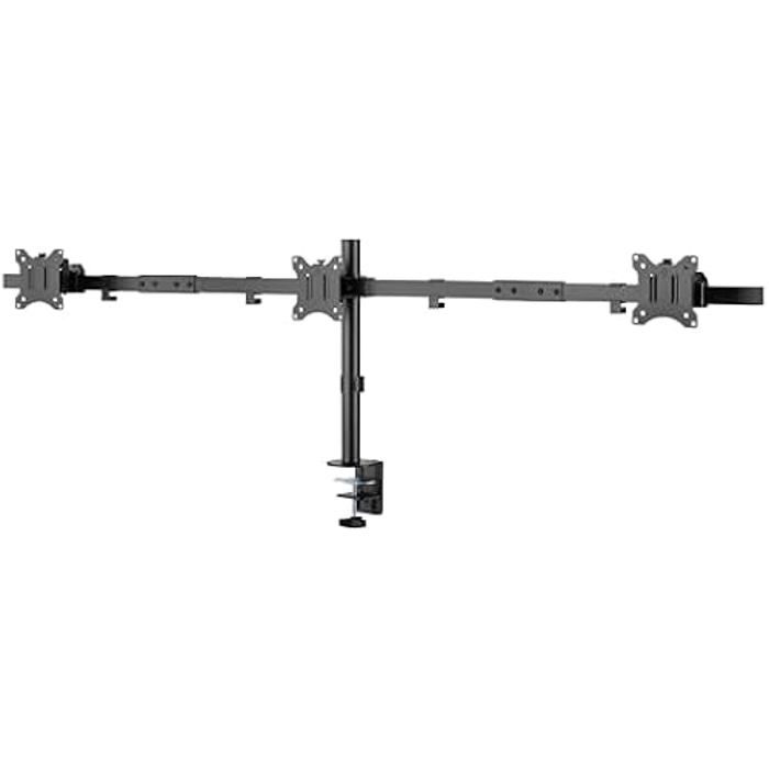 Equip 650158 Support de bureau mobile pour trois écrans 17-32