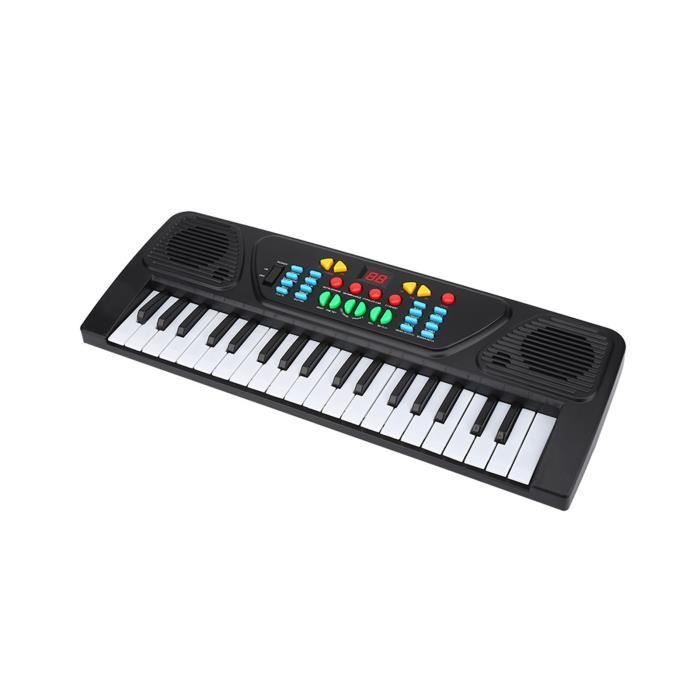 🎹 VEVOR Piano Électronique Enfant 37 Touches – Touches Bois, Banc Inclus, Son Réglable, Alimentation Secteur/Piles – Jouet Musical Éducatif Pour Filles Et Garçons (Noyer)