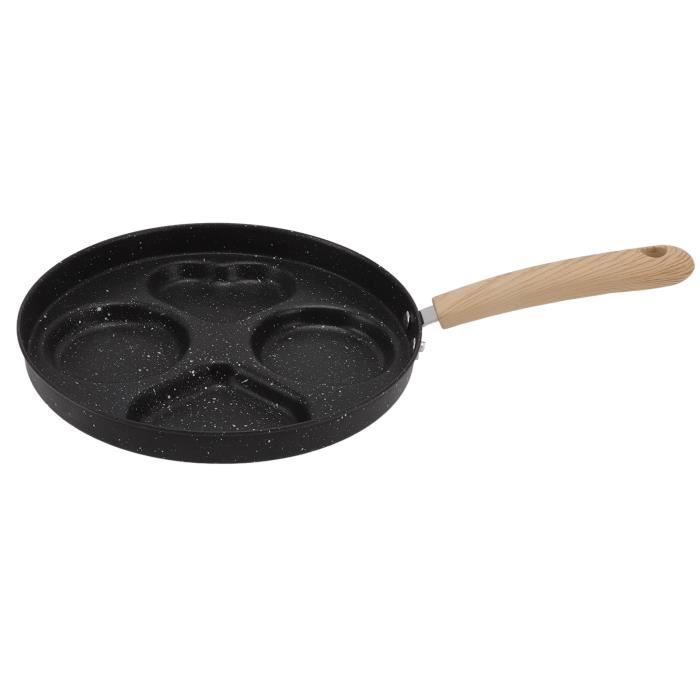 Eggssentials 4 Tasses Antiadhésives Pour Œufs Pochés - Poêle Inox Avec Couvercle Et Spatule Gratuite