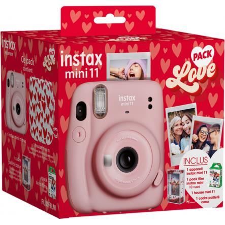 Appareil photo instantané Instax Mini 11 Pack Love - Rose