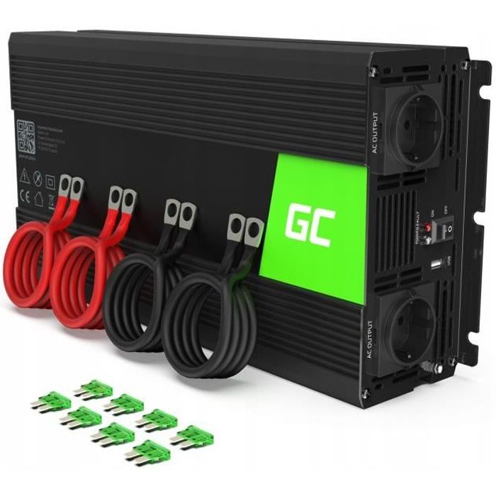 5000W DC12V à AC220V LED Numérique Puissance Inverter Onduleur Convertisseur