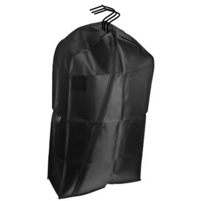 Housse de protection pour plusieurs vetements format court chemise veste. noire