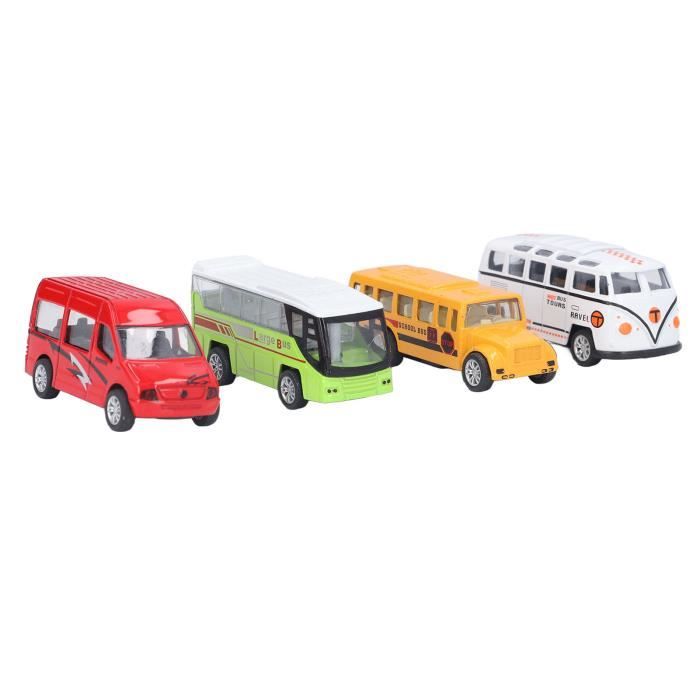 BEL-7293628962383-Jouet de bus rétractable Pull Back Bus Toy Friction  Powered Role Play Enfants Véhicule Jouets pour Garçons Filles