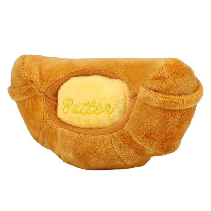 Peluche chien croissant clearance