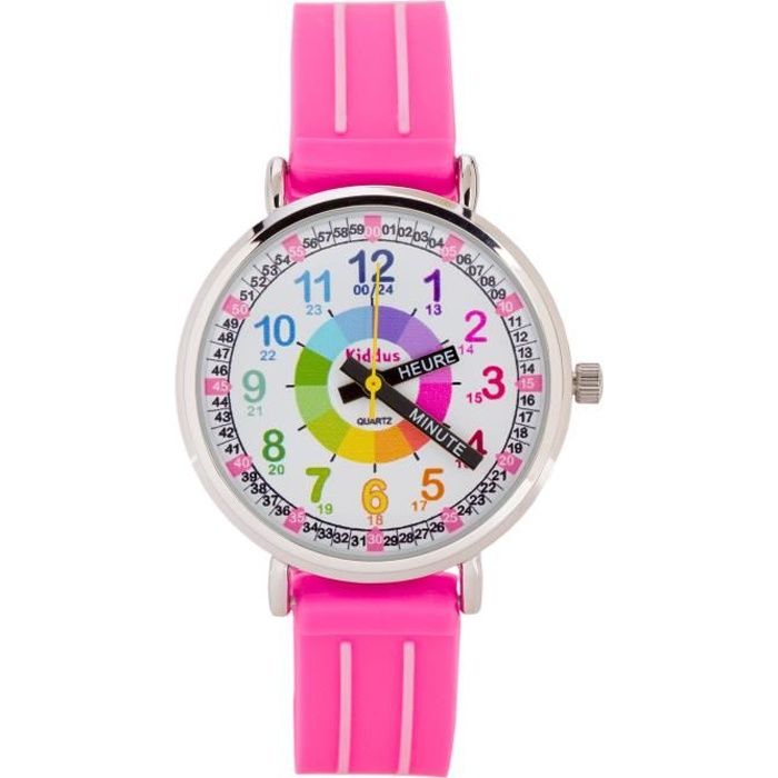 Montre Enfant Popwatch Slapwatch - Bracelet Silicone, Apprentissage De L'heure, Fun Et Colorée