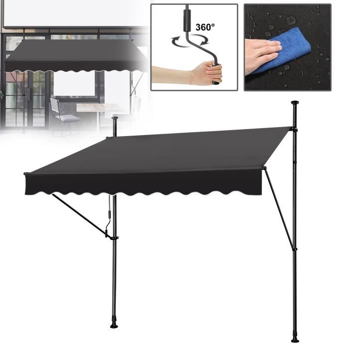 CONFO® Auvent extérieur grande tente de plage de camping portable