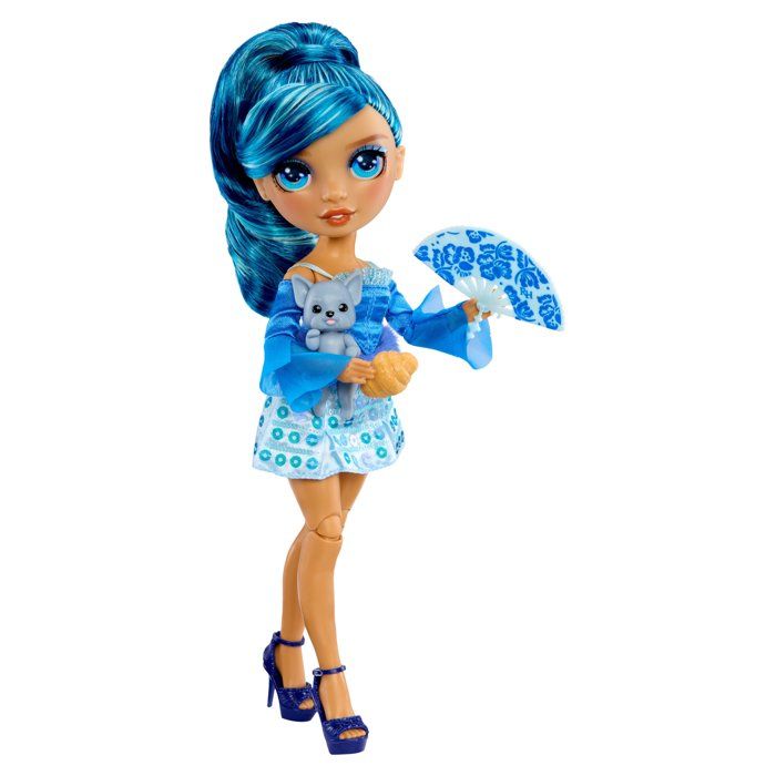 Rainbow High - Pretty in Paris - Skyler - Poupée Mannequin - 27 cm - Accessoires et Animaux inclus