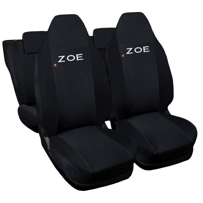 Lupex Shop Housses de siège auto compatibles pour Zoe Noir Noir