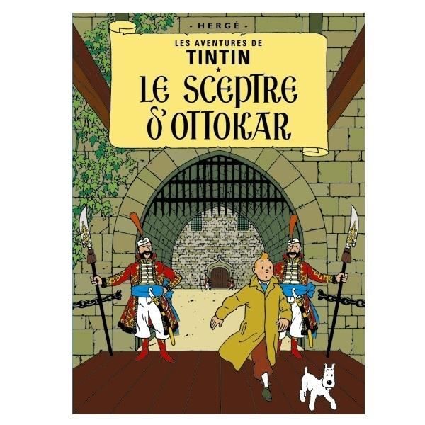 Poster Moulinsart Album De Tintin Le Sceptre D Ottokar 270 70x50cm Cdiscount