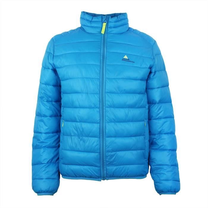 Doudoune fine gar on ECEKING Turquoise Cdiscount Pr t Porter