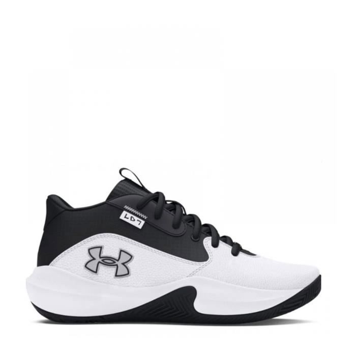 Basket-ball - Under Armour - Lockdown Gs Enfants - Blanc - Respirant Basket-ball - Under Armour - Lockdown Gs Enfants - Blanc - Respirant