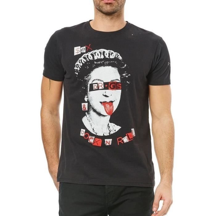T Shirt Japan Rags T shirt manches courtes JAPAN RAGS HLADY Noir Cdiscount Pret a Porter