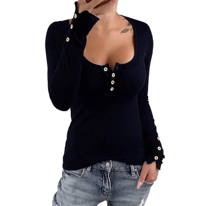 Haut femme coton manche longue deals