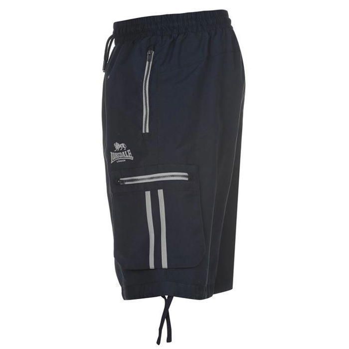 Short Cargo Bermuda LONSDALE LONDON Homme Marine Bleu 100 polyester Coupe Cargo Marine Cdiscount Pret a Porter