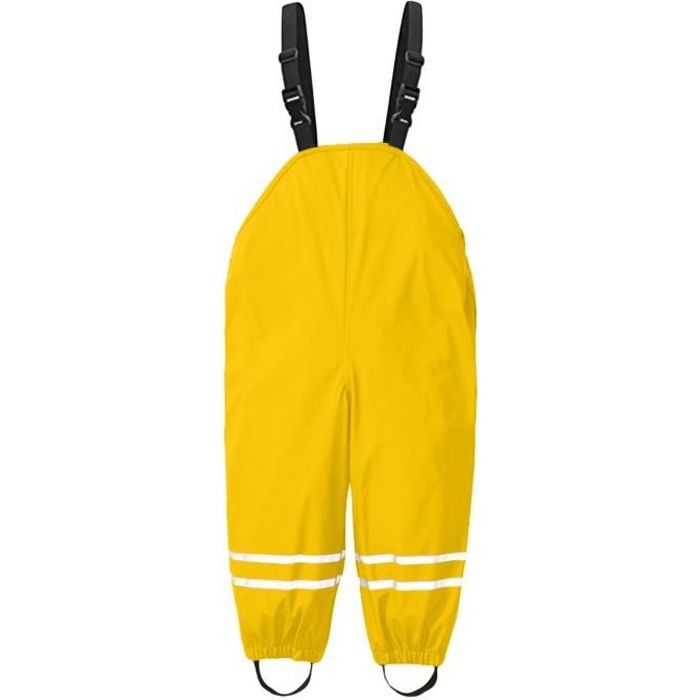 imperméable bretelles réglables pantalon de bouée pour fille et garçon imprimé cartoon coupe-vent Salopette de pluie pour enfant respirant 