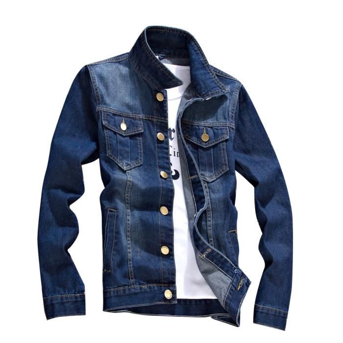 Veste en Jeans pour Homme Femme Biker Dechire Slim Fit Veste en Denim Ample Top Jacket 1 1 Cdiscount Pret a Porter