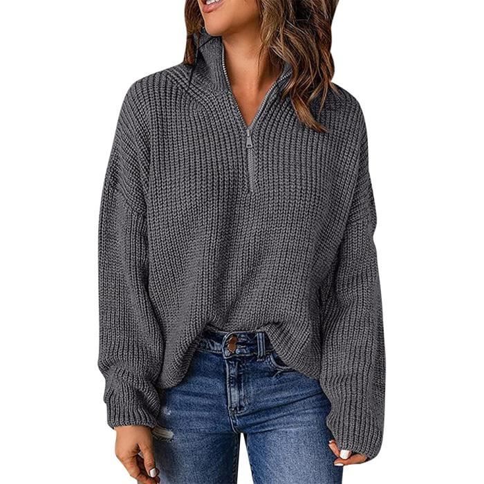 Pull col roulé shop pas cher femme