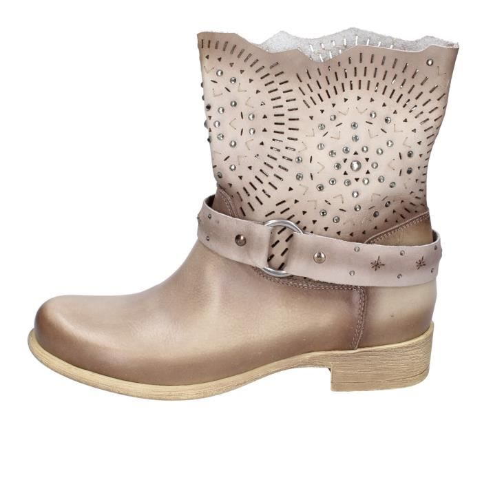 Bottines café noir femme outlet