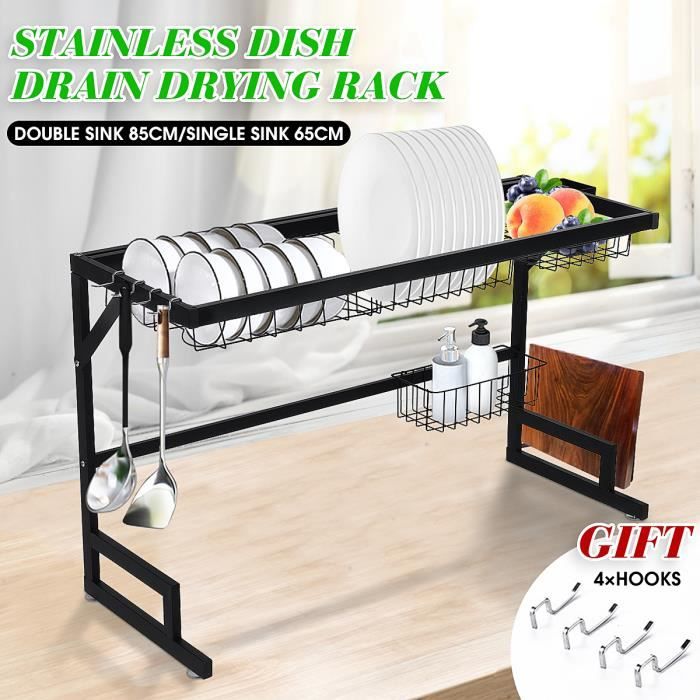 Egouttoir A Vaisselle Couverts Dessus Evier Pr Sec Assiettes Rangement Cuisine Double Evier Modele 85cm De Large Achat Vente Egouttoir A Couverts Egouttoir A Vaisselle Couverts Cdiscount