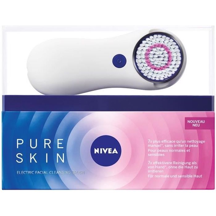 Photo de nivea-kit-brosse-nettoyante-visage-pure-skin-20-ml