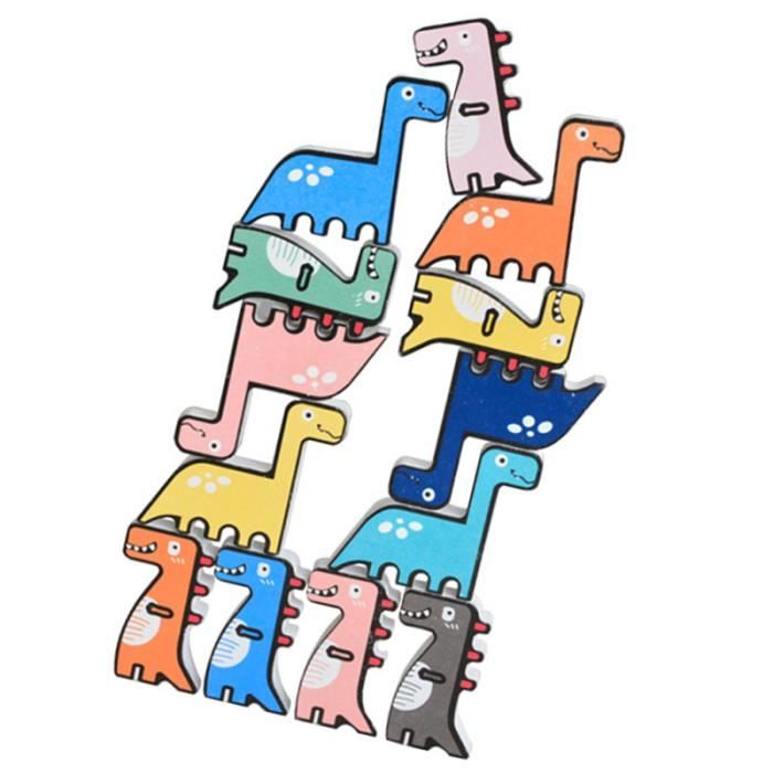 1 Ensemble 13 Pieces Creatif Dessin Anime Dinosaure Jouets En Bois Surs Pour Bebe Jeu De Societe Jeu De Plateau Jeux De Societe Cdiscount Jeux Jouets