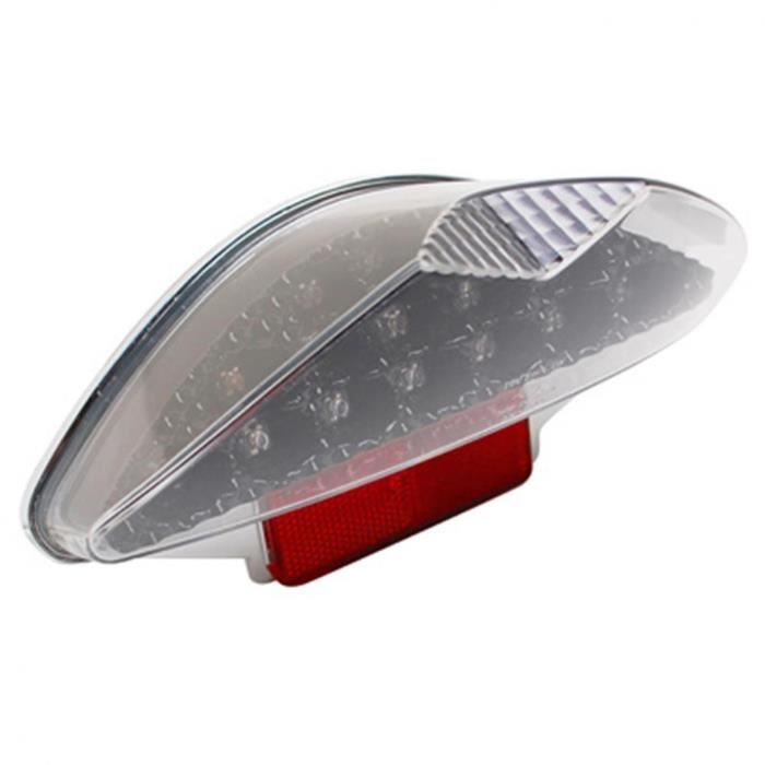 PHARES FEU AR SCOOT REPLAY LEXUS NOIR A LEDS POUR MBK 50 NITRO-YAMAHA 50 AEROX (15 LEDS ROUGES) **