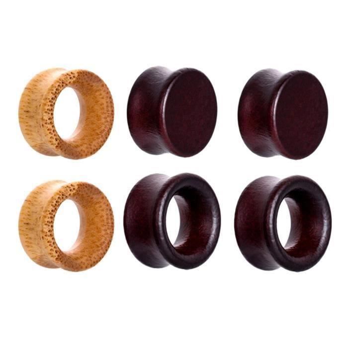 XSDSLS 4 Paires Plugs Oreilles Pierre Naturelle - Écarteurs Double Évasé 6mm à 14mm Pour Piercing Et Extension
