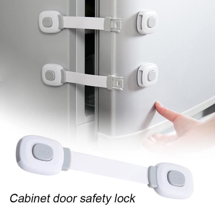Verrous De Sécurité Ketbox Pour Enfants - Sangle Adjustable - Installation Facile - Marron