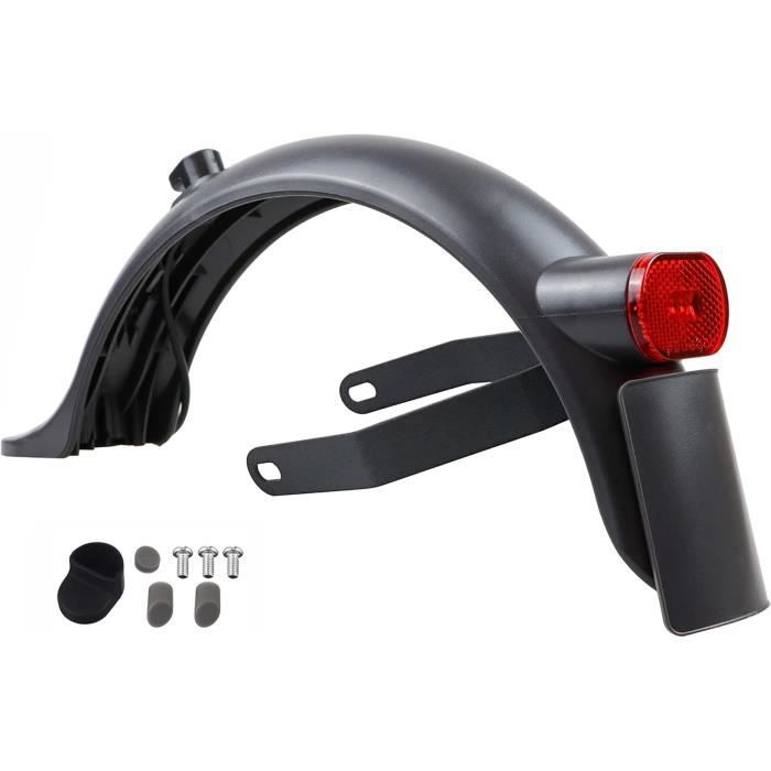 Garde-boue Scooter Avec Feu Arrière à LED - Vibration Flash - Noir