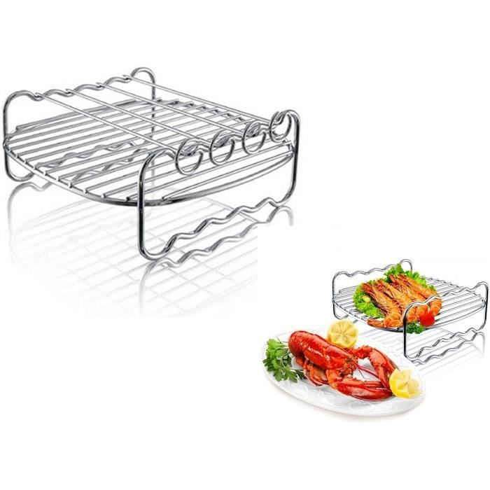 Grille Ronde En Inox 304 Pour Friteuse à Air - 15 Cm, Multifonction (cuisson Vapeur, Refroidissement...)