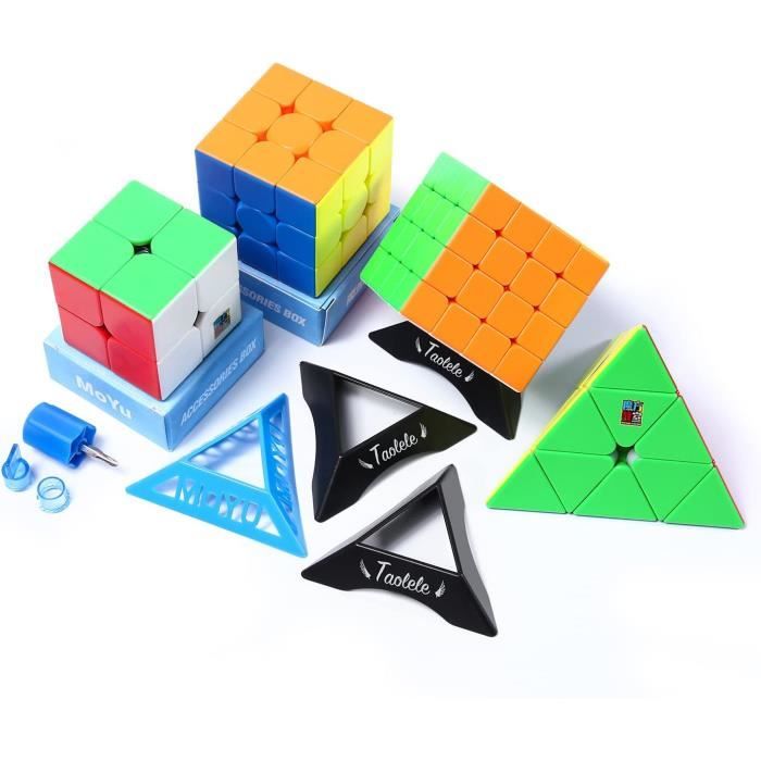 Gobus MoYu Set 6 Cubi Magici 2x2 3x3 4x4 5x5 6x7x7, Speed Cube Professionali, Senza Adesivi, Regalo Collezione Puzzle - 2