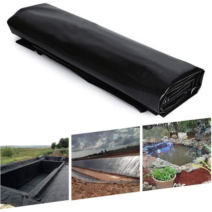Bache De Protection Pour Bassin 3x2.0m 5x5.0m 9x12.0m Bache Pour étang De HDPE Noir 0.2mm D