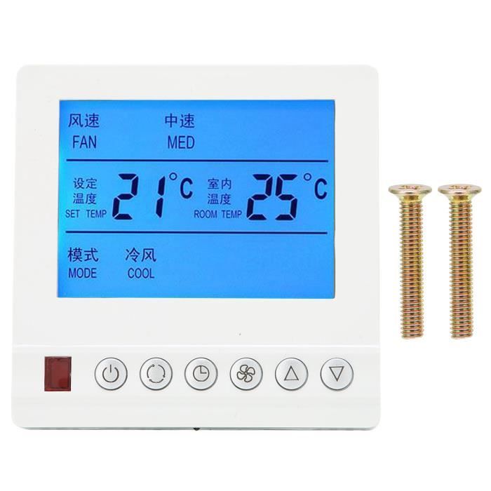 Tbest Contrôleur de température intelligent Thermostat de Chauffage de