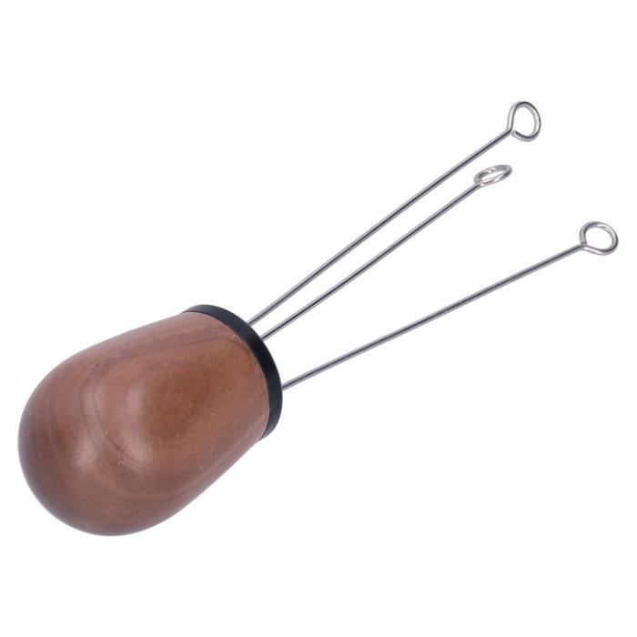 Aiguille Distributeur Café Expresso - Poignée Bois, Acier Inox - Pour Répartir La Mouture Uniformément - Outil Barista - 9