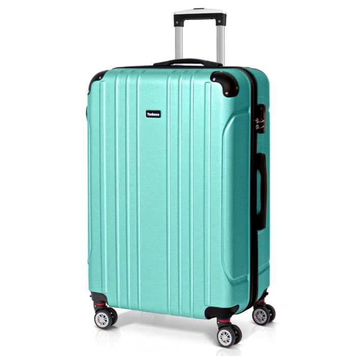 Valise Rigide XXL Ultra Légère – 97L, 4 Roues Doubles, Cadenas à Combinaison, Idéale Pour Voyages Longue Durée