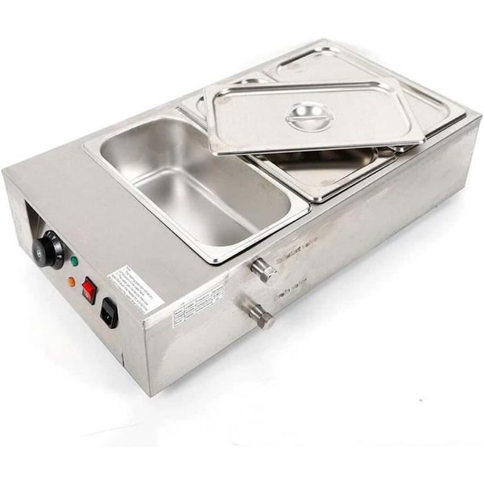 Machine à Fondre Chocolat - Creuset Aluminium/Céramique 40W - 14x14x6.5 Cm - Pour Enrobage - Neuf