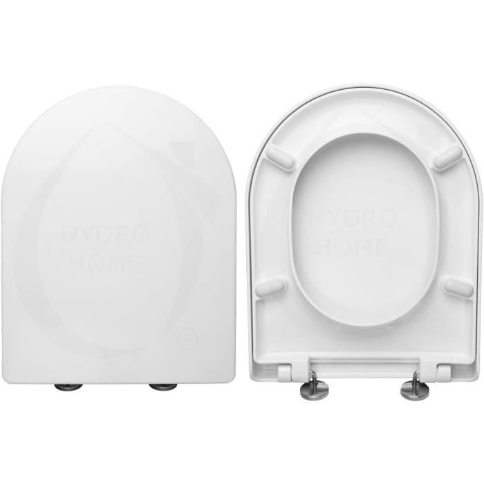 Copriwater HYDRO HOME Per Hatria Lotus: Asse WC In Plastica Termoindurente Con Cerniere Regolabili - Made In Italy Bianco - 5