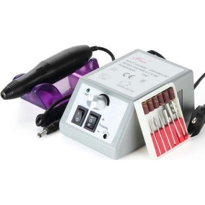 Kit Manucure/pédicure électrique - Ponceuse, Lime, Polisseuse UV - Pour Ongles - Neuf