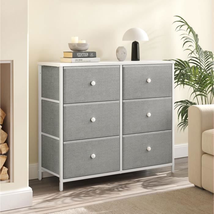 Sorbus Commode Pour Enfants Avec 8 Tiroirs En Tissu - Meuble De Rangement Couleur Pastel - Organisateur De Chambre, Placard Et Jouets - Rose