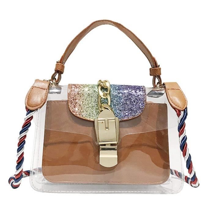 Sac transparent tendance on sale