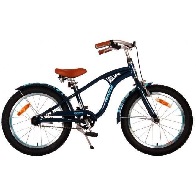 Vélo pour enfants Volégaire Miracle Cruiser - Boys - 18 pouces - Mat Blue - Collection Prime