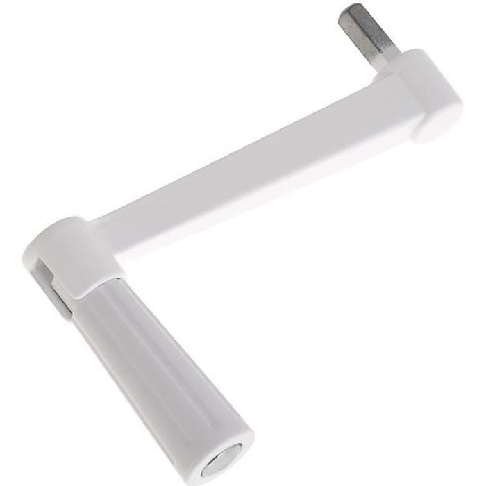 Manivelle de volet roulant laqu/é blanc