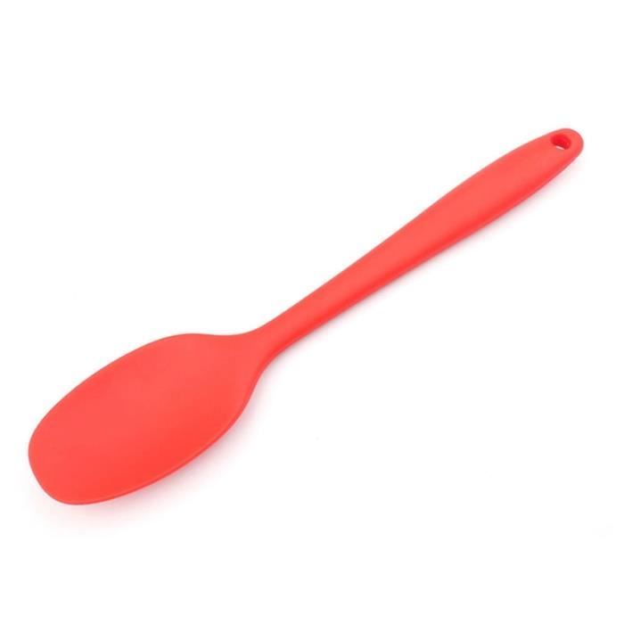 Louche Silicone Cuisine Cuillère à Mélanger Haute Température - Cuillère Cuillère Antiadhésive Lave-vaisselle Trou Suspension