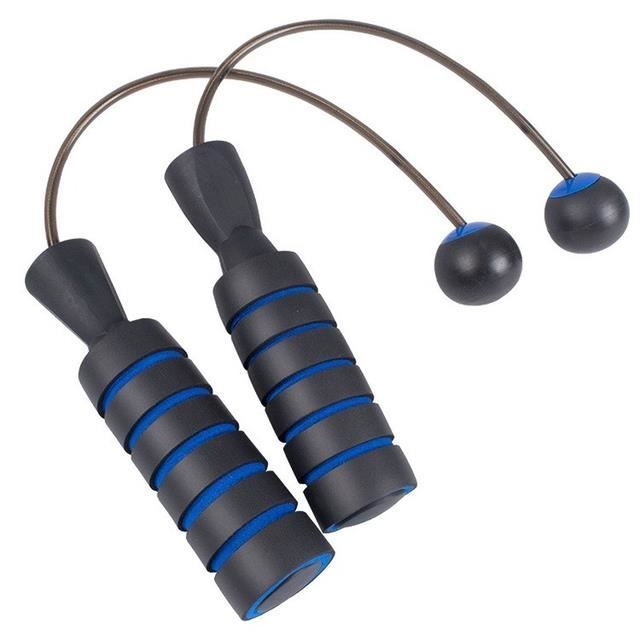 CORDE A SAUTER,BleuCorde à sauter sans fil, balle de Fitness,