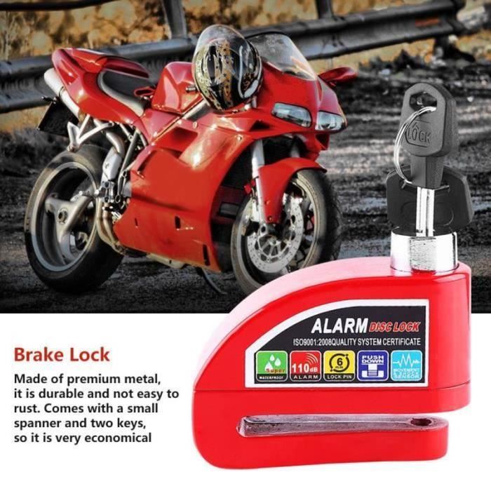 Bloc Disque Alarme Antivol Moto Tchipie Bloque Disque Scooter Lock