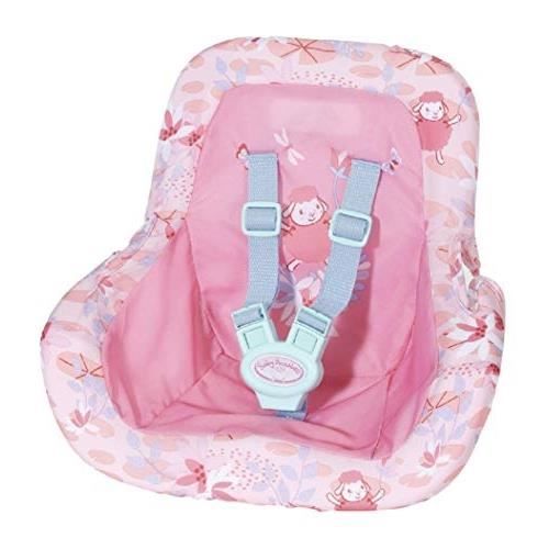 SièGe Auto pour PoupéEs, PoupéE SièGe Auto, Adorable SièGes De SéCurité avec Peluche Douce Rose Canapé DéCoratif pour Exposition Jouets 10 à 17cm
