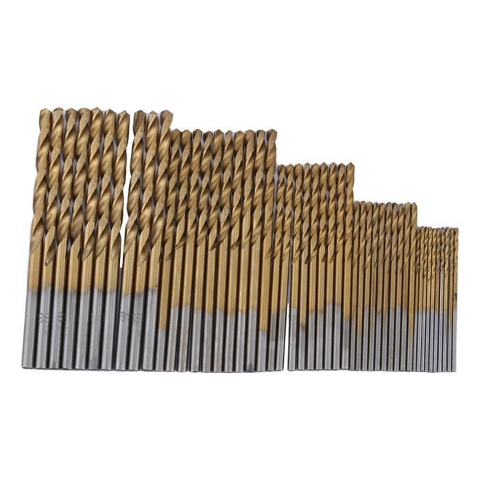 Jeu de 18 tarauds et forets HSS titane M2-M12 pour filetage de précision