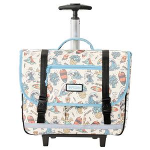 Cartable à Roulettes Fille Rip Curl 38cm Noir/Pêche - 38 X 30 X 16 Cm